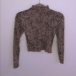 EXTREMELY RARE brandy cheetah turtle neck